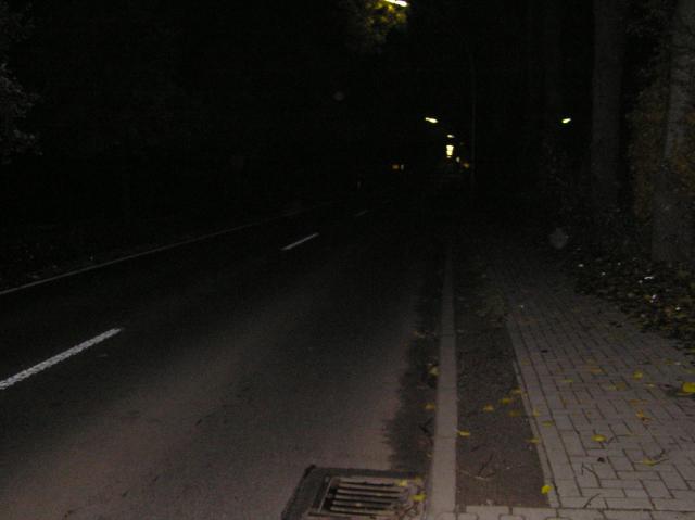 Straße, dunkel, nacht